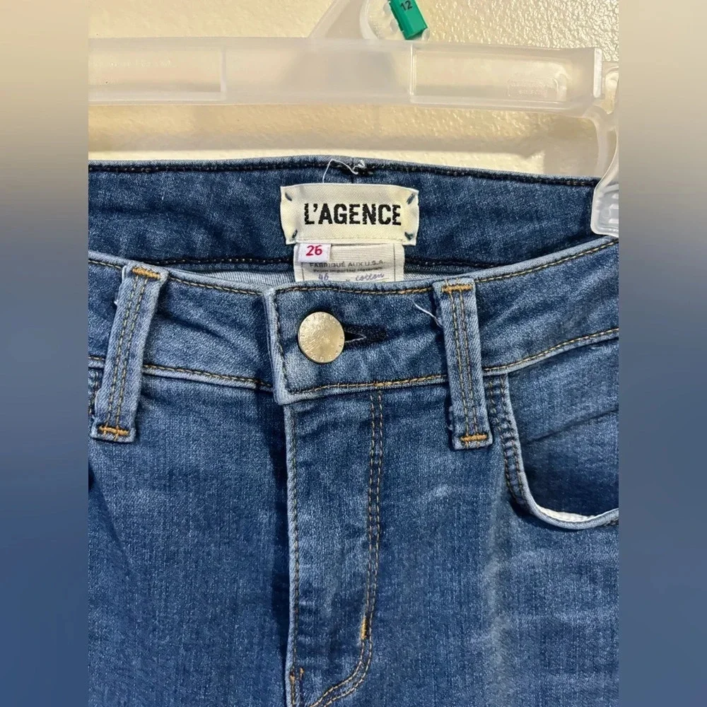 L’AGENCE Margot Jean Skinny High Rise Light Vintage Size 26 - Picture 11 of 15